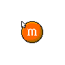 Orange M&M's Candy