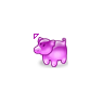 Słodkie Purpurowy Pig