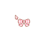 Cute Polka Dotted Pink Bow Tie Ribbon