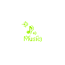 Green Blinking Music Note