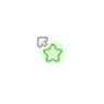 Transparent Green Star