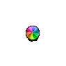 Mac OS X Rainbow Swirl Busy