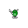 Green M&M's Candy 2
