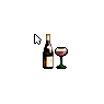 Bottle and Glass Of Wine