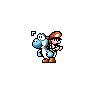 Blue Yoshi and Baby Mario
