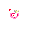 Bird On Heart Love