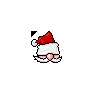 Santa Claus With Hat Covering Eyes