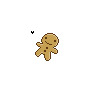 Animated Blinking Gingerbread Man
