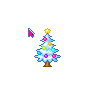 Decorated White Christmas Tree