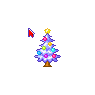 Decorated Purple Christmas Tree