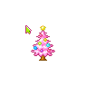 Decorated Pink Christmas Tree