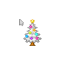 Decorated Grey Christmas Tree