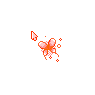 Cute Orange Flying Butterfly