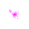 Cute Pink Flying Butterfly