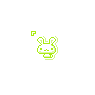 Lime Bobblehead Bunny