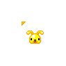 Cute Yellow Bunny Wagging Ear