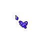 Flying Dark Purple Butterfly