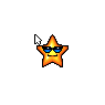 Bouncing Star With Cool Sunglasses