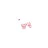 Tiny Pink Glitter Ribbon Bow Tie