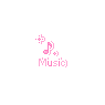 Pink Blinking Music Note