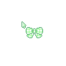 Cute Polka Dotted Green Bow Tie Ribbon