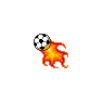 Flaming Soccer ball