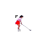 Female Golfer Teeing Off