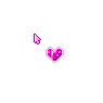 Shiny Pink Spinning Heart