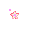 Flashy Colorful Pink Star