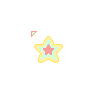 Flashy Colorful Pink Yellow Green Star