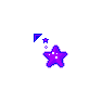 Spinning Purple Star With Falling Stars 2