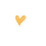 Orange Sketch Heart
