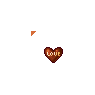 Animated Chocolate Heart Shiny Love