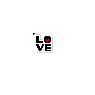 Animated Word Love Black