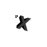 3D Letter X