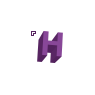 3D Letter H